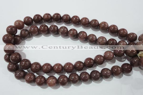 CAJ456 15.5 inches 14mm round purple aventurine beads wholesale