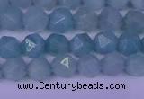 CAM1416 15.5 inches 6mm faceted nuggets Chinese amazonite beads