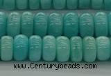 CAM1602 15.5 inches 5*8mm rondelle natural peru amazonite beads