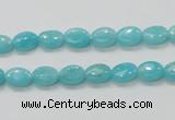 CAM302 15.5 inches 6*8mm oval natural peru amazonite beads wholesale