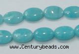 CAM304 15.5 inches 10*14mm oval natural peru amazonite beads wholesale