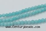 CAM307 15.5 inches 4mm round natural peru amazonite beads wholesale