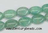 CAM407 15.5 inches 10*14mm oval natural russian amazonite beads