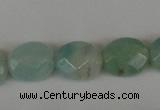 CAM632 15.5 inches 8*10mm faceted oval Chinese amazonite gemstone beads