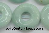 CAM654 15.5 inches 31mm donut amazonite beads wholesale