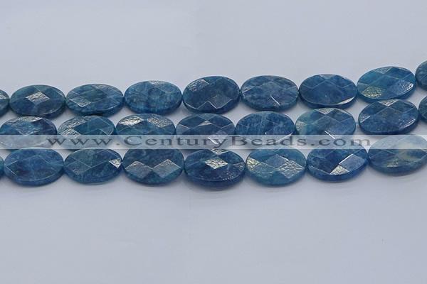 CAP394 15.5 inches 18*25mm faceted oval apatite gemstone beads