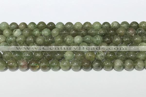 CAP709 15.5 inches 8mm round green apatite gemstone beads wholesale