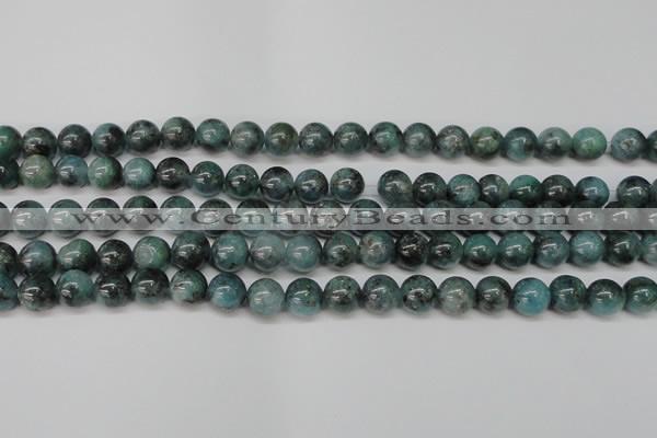 CAQ603 15.5 inches 10mm round aquamarine gemstone beads