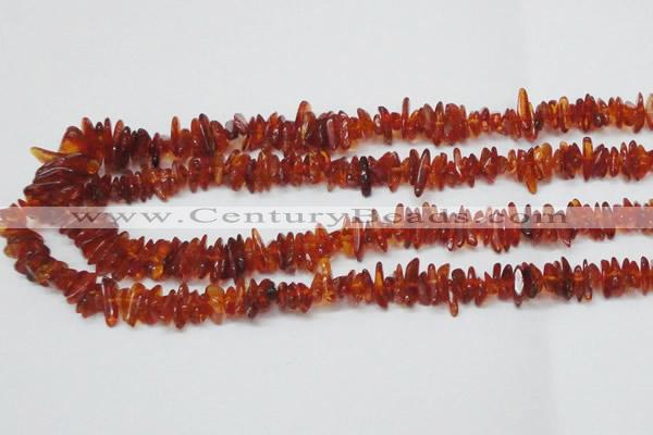 CAR117 16 inches 2*6mm - 3*10mm natural amber chips beads