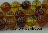 CAR502 15.5 inches 8mm - 9mm round natural amber beads wholesale