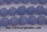 CAS210 15.5 inches 6mm faceted nuggets blue angel skin gemstone beads