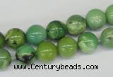 CAU03 10mm australia chrysoprase round gemstone beads Wholesale