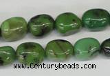 CAU31 15.5 inches 10*14mm nugget australia chrysoprase beads wholesale