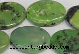 CAU66 15.5 inches 22*30mm oval Australia chrysoprase beads