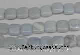 CBC36 15.5 inches 8*8mm square blue chalcedony beads wholesale