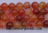 CBC410 15.5 inches 4mm AA grade round orange chalcedony beads