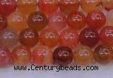 CBC412 15.5 inches 8mm AA grade round orange chalcedony beads