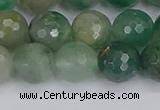 CBC702 15.5 inches 8mm faceted round African green chalcedony beads