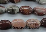 CBD72 15.5 inches 13*18mm oval brecciated jasper gemstone beads