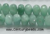 CBJ03 15.5 inches 8*12mm faceted rondelle jade beads wholesale