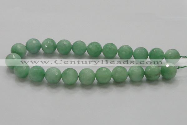 CBJ10 15.5 inches 18mm faceted round jade beads wholesale