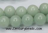 CBJ330 15.5 inches 14mm round AA grade natural jade beads