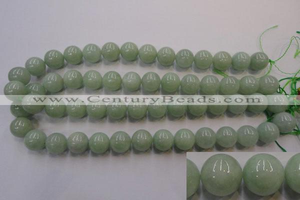 CBJ415 15.5 inches 14mm round natural jade beads wholesale