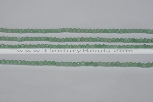 CBJ45 15.5 inches 3mm faceted round jade beads wholesale