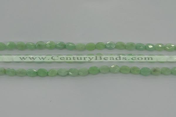 CBJ68 15.5 inches 7*9mm faceted oval jade gemstone beads