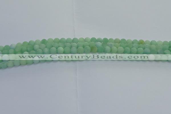 CBJ80 15.5 inches 4mm round matte jade gemstone beads wholesale