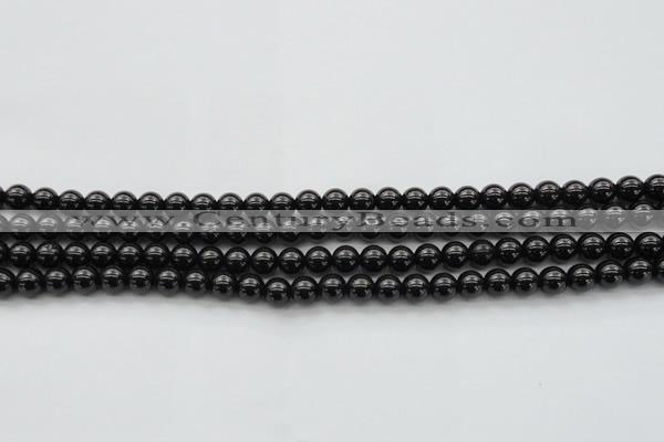 CBS500 15.5 inches 6mm round A grade black spinel beads