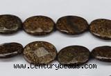 CBZ437 15.5 inches 12*16mm faceted oval bronzite gemstone beads