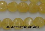 CCA28 15.5 inches 8mm flat round calcite gemstone beads wholesale