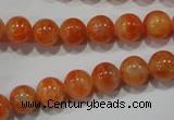 CCA303 15.5 inches 10mm round orange calcite gemstone beads wholesale