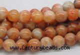 CCA51 15.5 inches 8mm round orange calcite gemstone beads wholesale