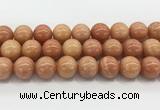 CCA519 15.5 inches 16mm round peach calcite gemstone beads wholesale