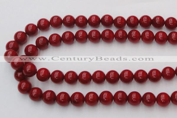 CCB128 15.5 inches 10mm round red coral beads strand wholesale