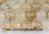 CCB1550 15 inches 6mm round mica quartz beads