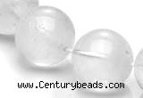 CCC37 15.5 inches 20mm round white crystal beads Wholesale