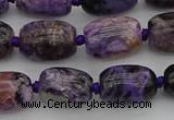 CCG111 15.5 inches 10*14mm drum charoite gemstone beads