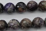 CCG55 15.5 inches 14mm faceted round natural charoite beads