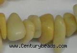 CCH274 34 inches 8*12mm yellow jade chips gemstone beads wholesale