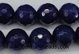 CCN1217 15.5 inches 16mm faceted round candy jade beads wholesale