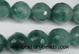 CCN1286 15.5 inches 14mm faceted round rainbow candy jade beads