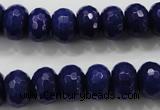 CCN1385 15.5 inches 8*12mm faceted rondelle candy jade beads