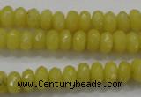 CCN1393 15.5 inches 5*8mm faceted rondelle candy jade beads