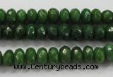 CCN1403 15.5 inches 5*8mm faceted rondelle candy jade beads