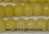 CCN161 15.5 inches 12*16mm faceted rondelle candy jade beads