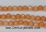 CCN1820 15 inches 4mm faceted round candy jade beads wholesale