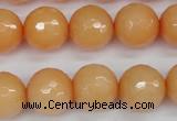 CCN1825 15 inches 14mm faceted round candy jade beads wholesale